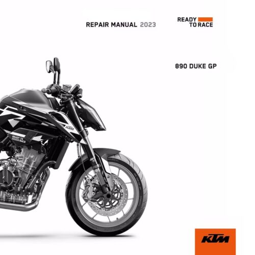 KTM 890 Duke GP Repair manual 2023 Pdf