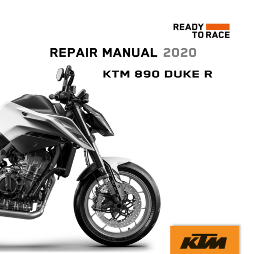 KTM 890 Duke R Repair manual 2020 Pdf
