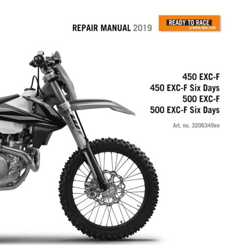 KTM EXC450F/EXC500F Six Days Service Manual (2019) Pdf