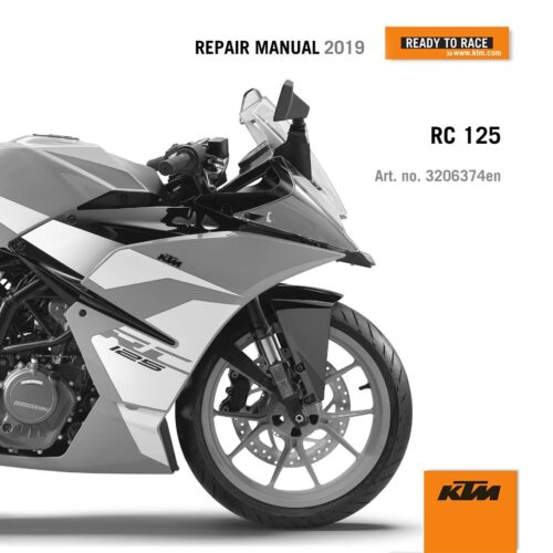 KTM RC 125 2019 Service manual Pdf