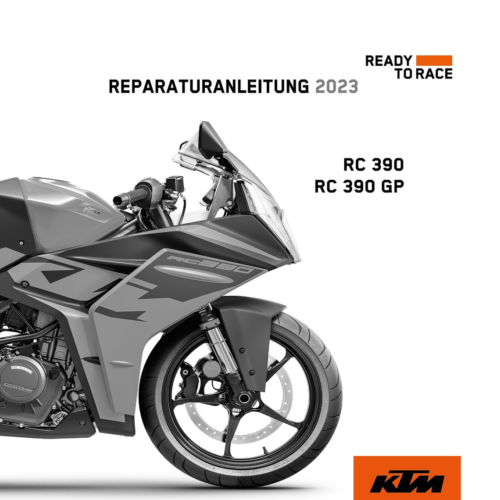 KTM RC 390 GP Reparaturanleitung 2023 Pdf