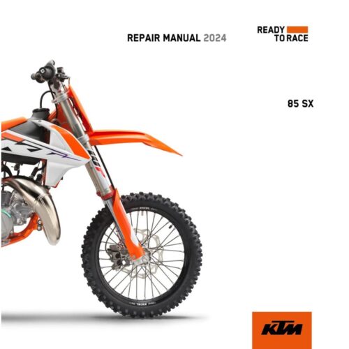 KTM SX 85 Workshop Service manual 2024