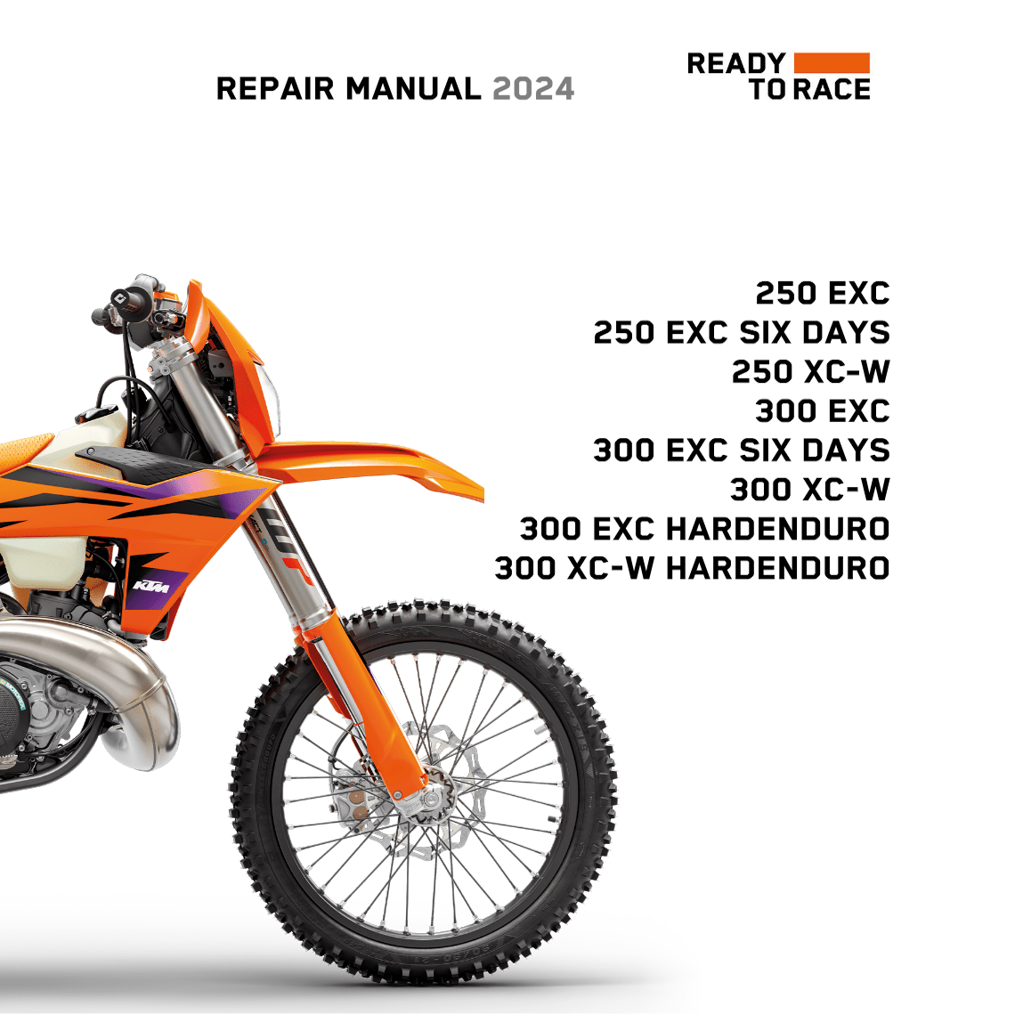 KTM 250EXC 300EXC 250XC-W 300XC-W Repair manual 2024 Pdf