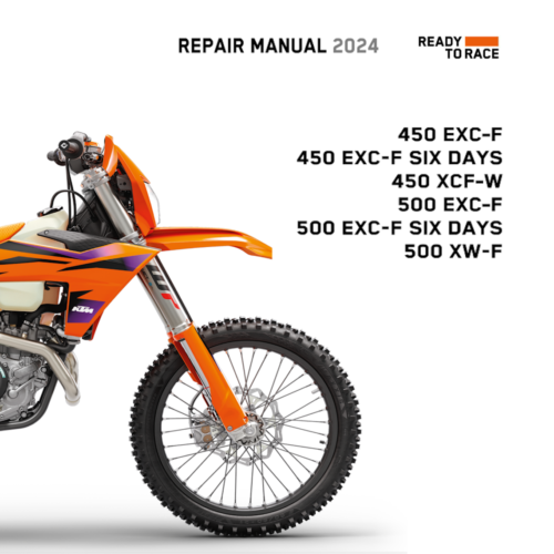 KTM 500 EXC-F Six Days 500 XW-F Workshop Service manual 2024