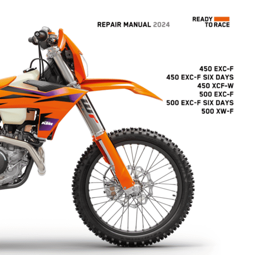 KTM 500 EXC-F Six Days 500 XW-F Workshop Service manual 2024 Pdf