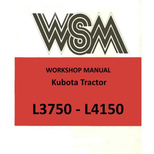 Kubota L3750 L4150 Service manual Pdf