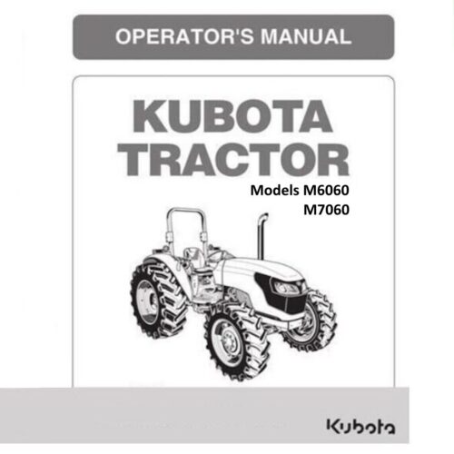 Kubota M6060 Operator Manual Pdf