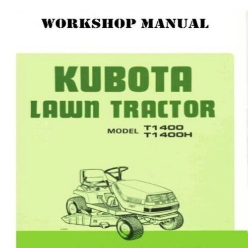 Kubota T1400 T1400H Service manual Pdf