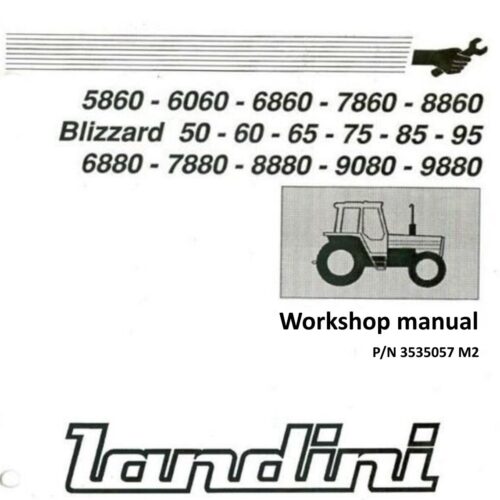 Landini 6060 7860 8860 9080 9880 Service manual