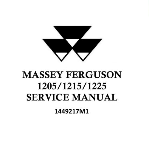 Massey Ferguson 1205 Service manual Pdf