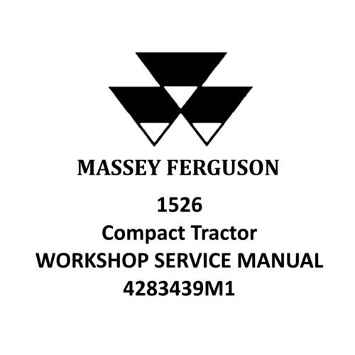 Massey Ferguson 1526 Service manual Pdf