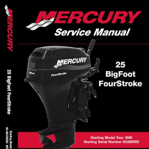 Mercury 25 BigFoot FourStroke Service Manual Pdf