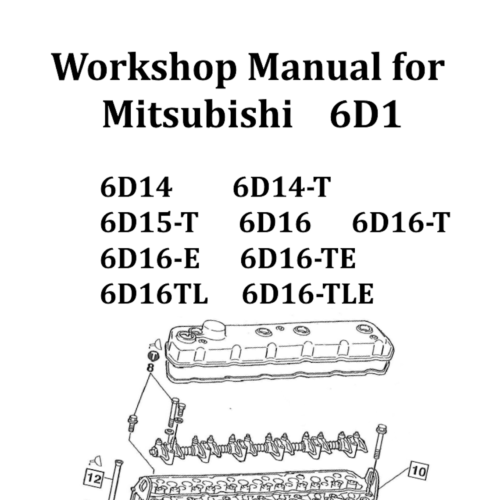 Mitsubishi 6D16 Service manual
