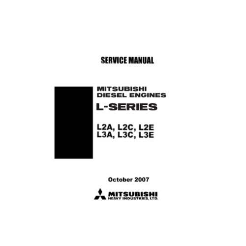 Mitsubishi L2A L2C L2E L3A L3C L3E Service manual Pdf