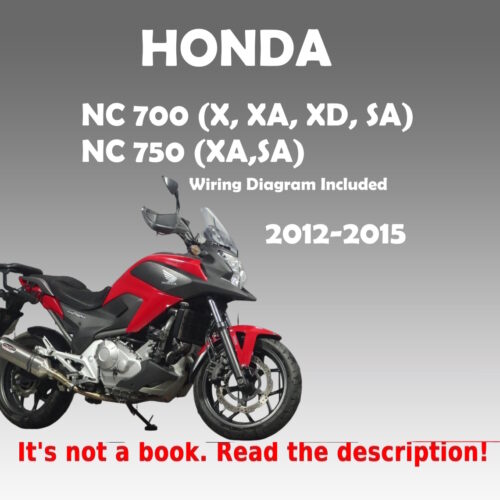 NC700 NC750 Workshop Service Manual 2012-2015