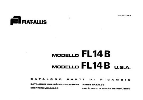 New Holland FL14 FL14B Parts Catalog Pdf