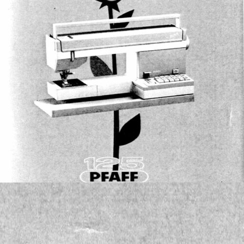 Pfaff 125 Owners manual Pdf