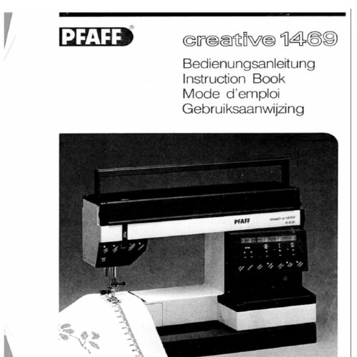 Pfaff Creative 1469 Owners manual Pdf