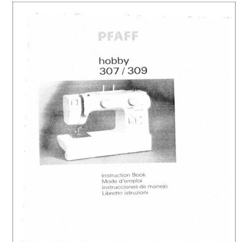 Pfaff Hobby 307 309 Owners manual  PDF