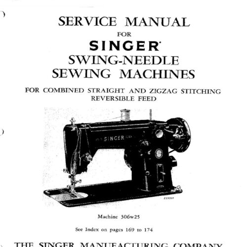 Singer 306W Service manual Pdf