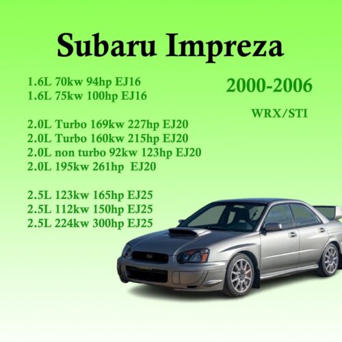 Subaru Impreza 2.0L Workshop manual 2000-2006