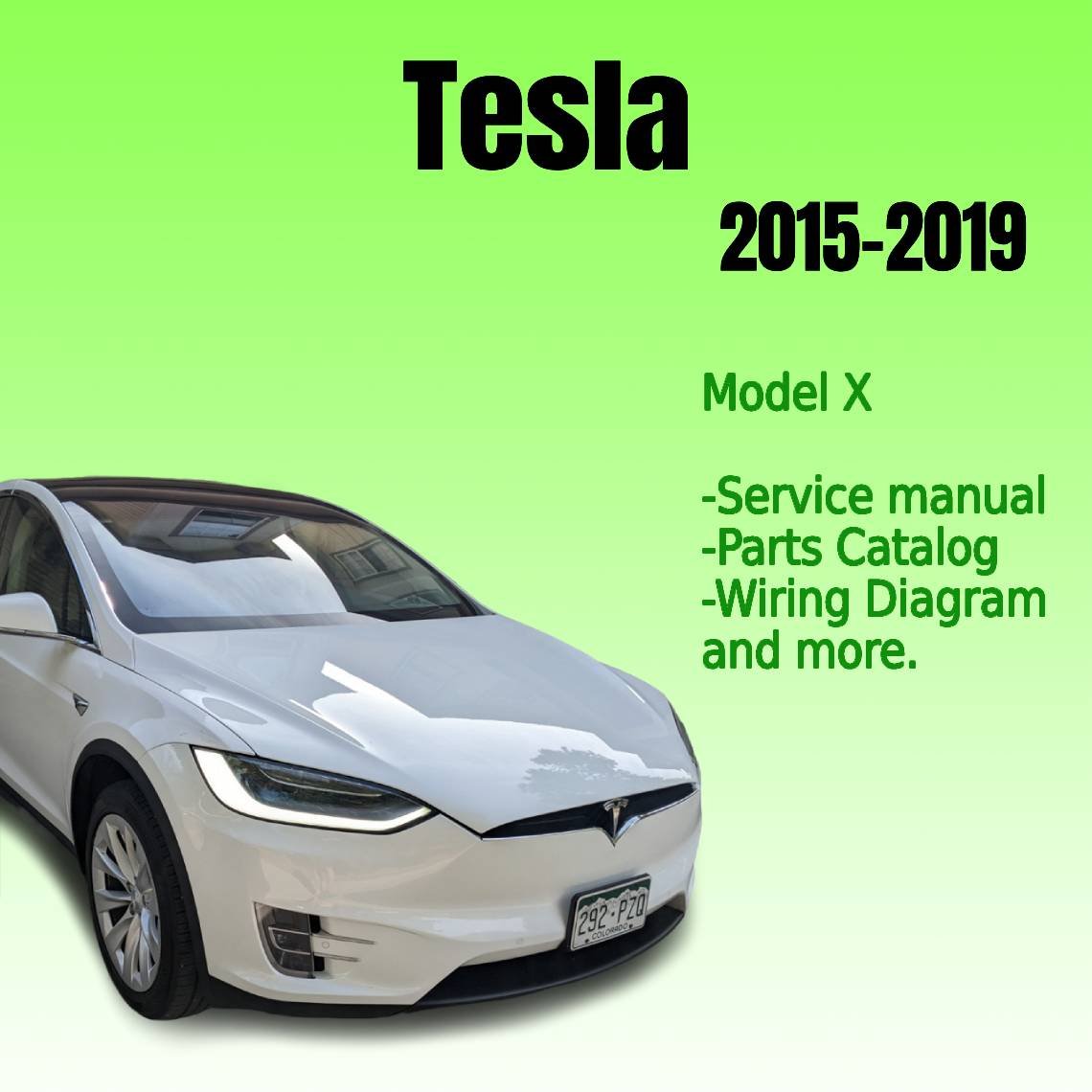 Tesla Model X Service manual 2015-2019 Pdf