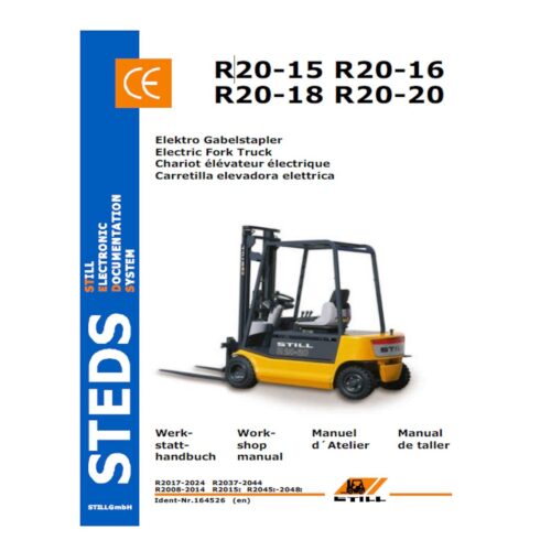 Workshop Service Manual Still Steds R20-15 R20-16 R20-18 R20-20
