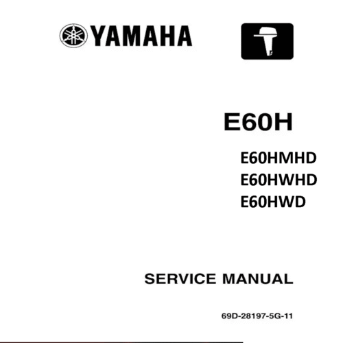 Yamaha E60HMHD Service Manual Pdf