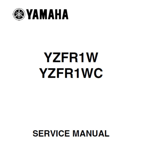 Yamaha YZF-R1 2007-2008 Service manual Pdf