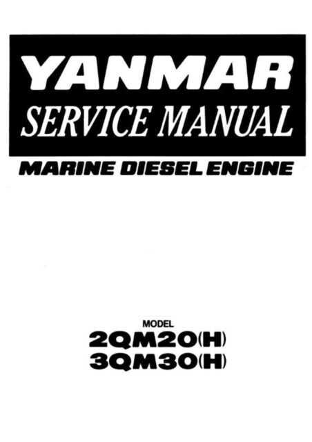 Yanmar 2QM20(H) Engine Service Manual Pdf