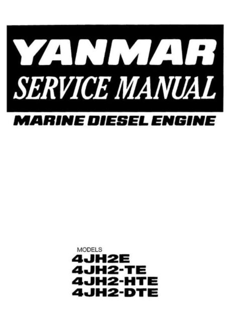 Yanmar 4JH2E Service Manual Pdf
