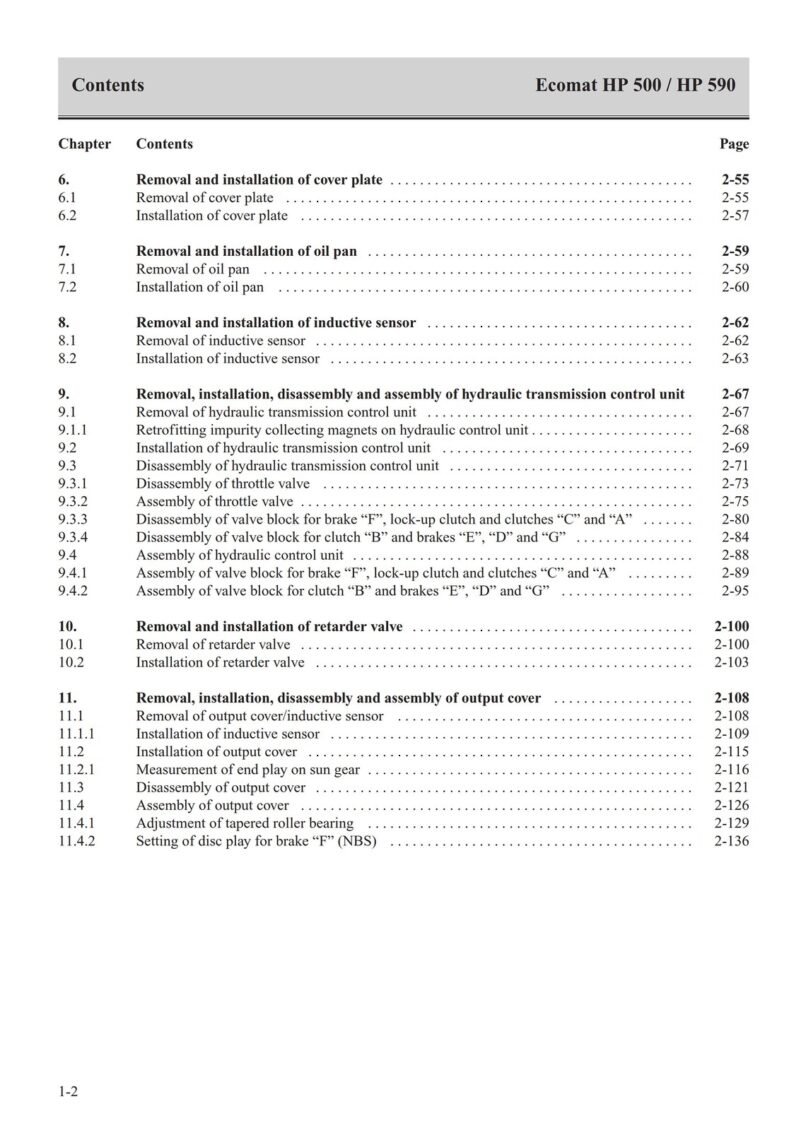 ZF Ecomat 590 NBS Service manual Pdf