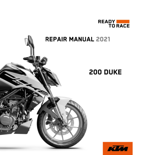 2021 KTM 200 Duke Repair manual