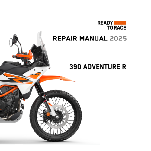 2025 KTM 390 Adventure R service manual PDF download with wiring diagrams and maintenance specifications
