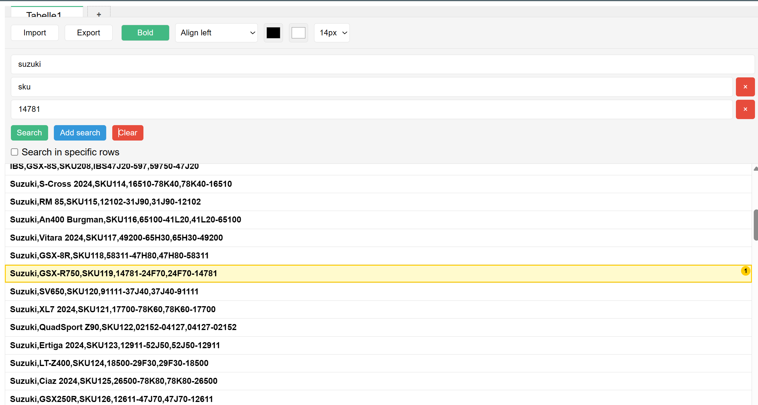 Multi keyword search for Excel - Image 2