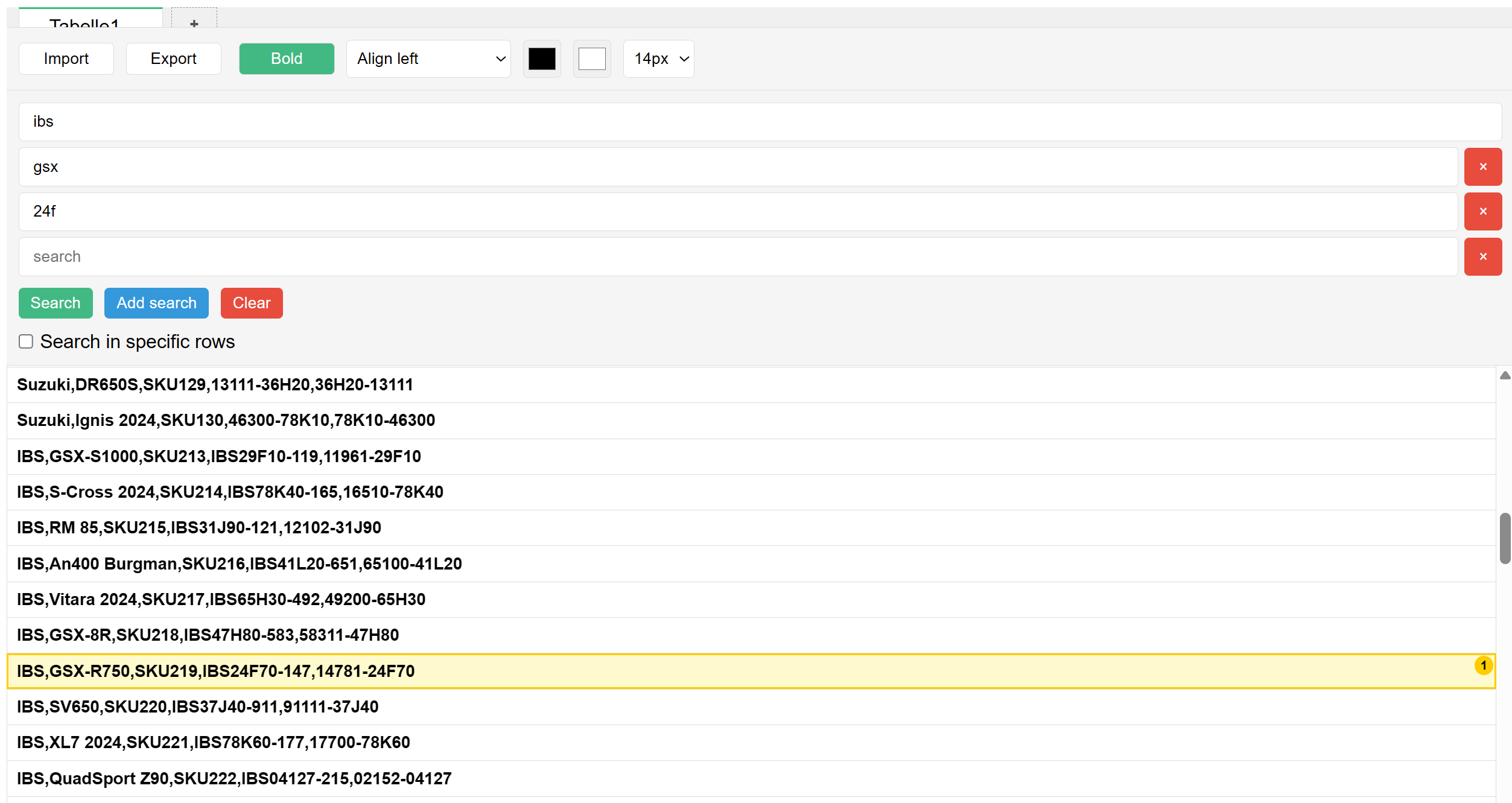 Multi keyword search for Excel - Image 4
