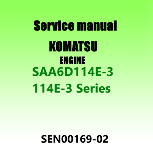 Komatsu 114E-3 Series Workshop Service manual