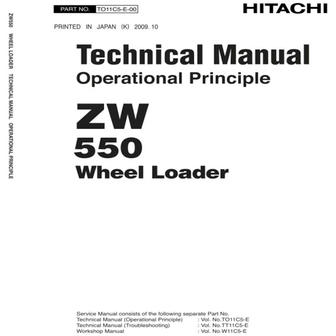 Hitachi ZW550 Technical Manual Pdf