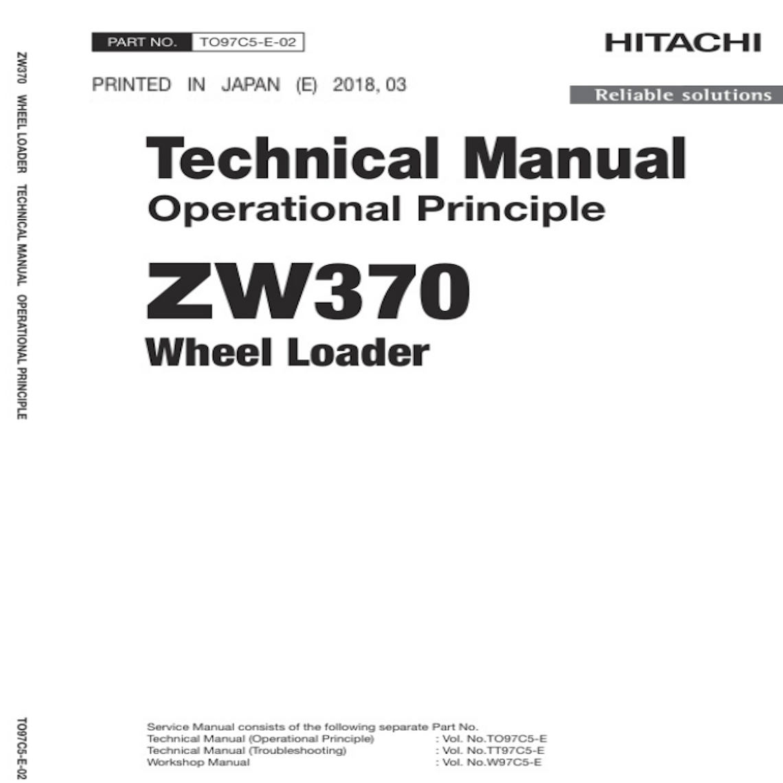 Hitachi ZW370 Technical Manual Pdf