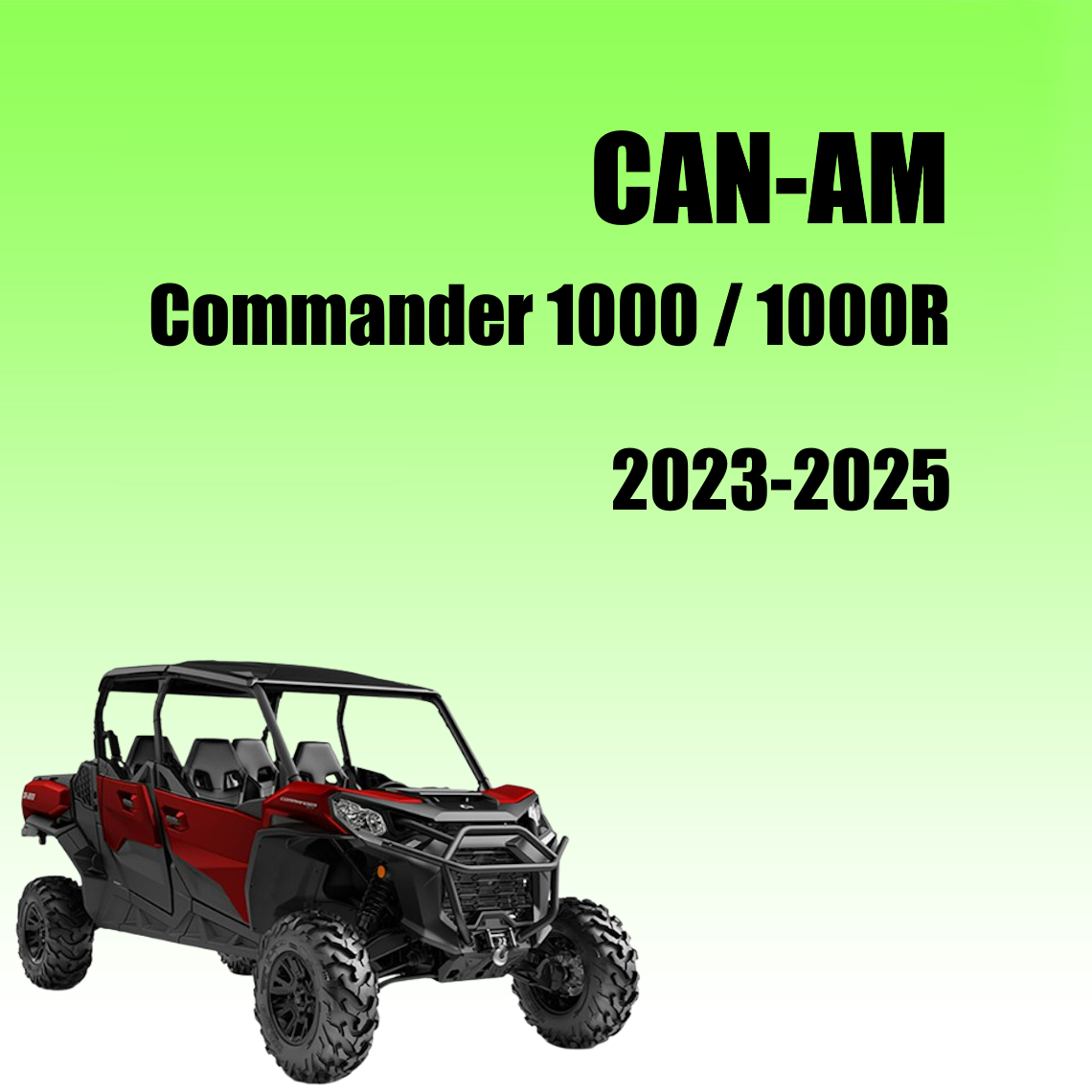 Can Am Commander 1000 Repair manual 2023-2025 Pdf