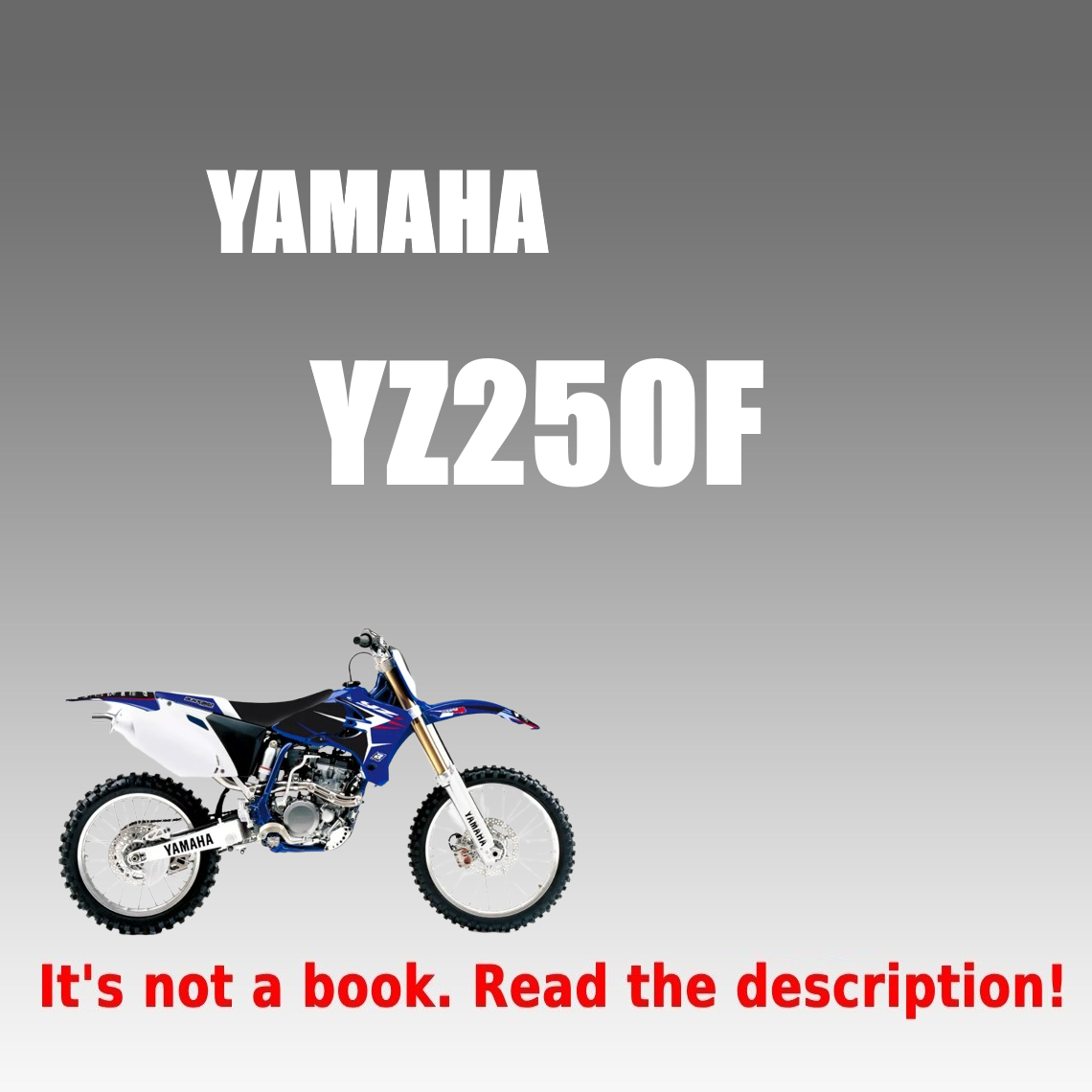 Yamaha YZ250F Service manual 2005 Pdf