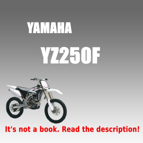 Yamaha YZ250F Service manual 2013 Pdf