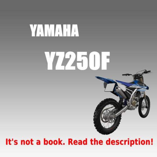 Yamaha YZ250F Service manual 2018 Pdf