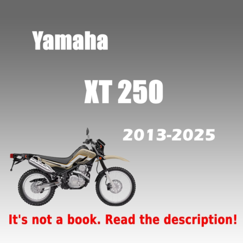 Yamaha XT250 Service Manual 2013-2025
