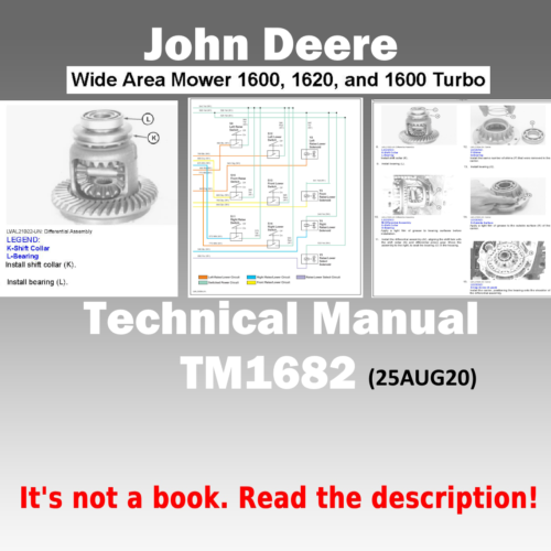 John Deere 1600 1620 1600 Turbo |25AUG20| Technical Manual Pdf