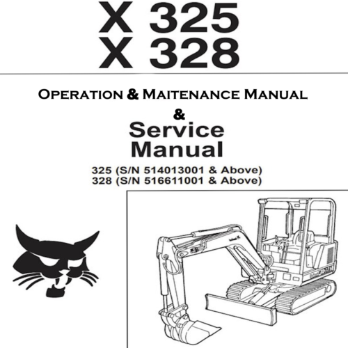 Bobcat X 325 Service manual Pdf