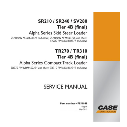 Case TR270 TR310 Workshop Manual