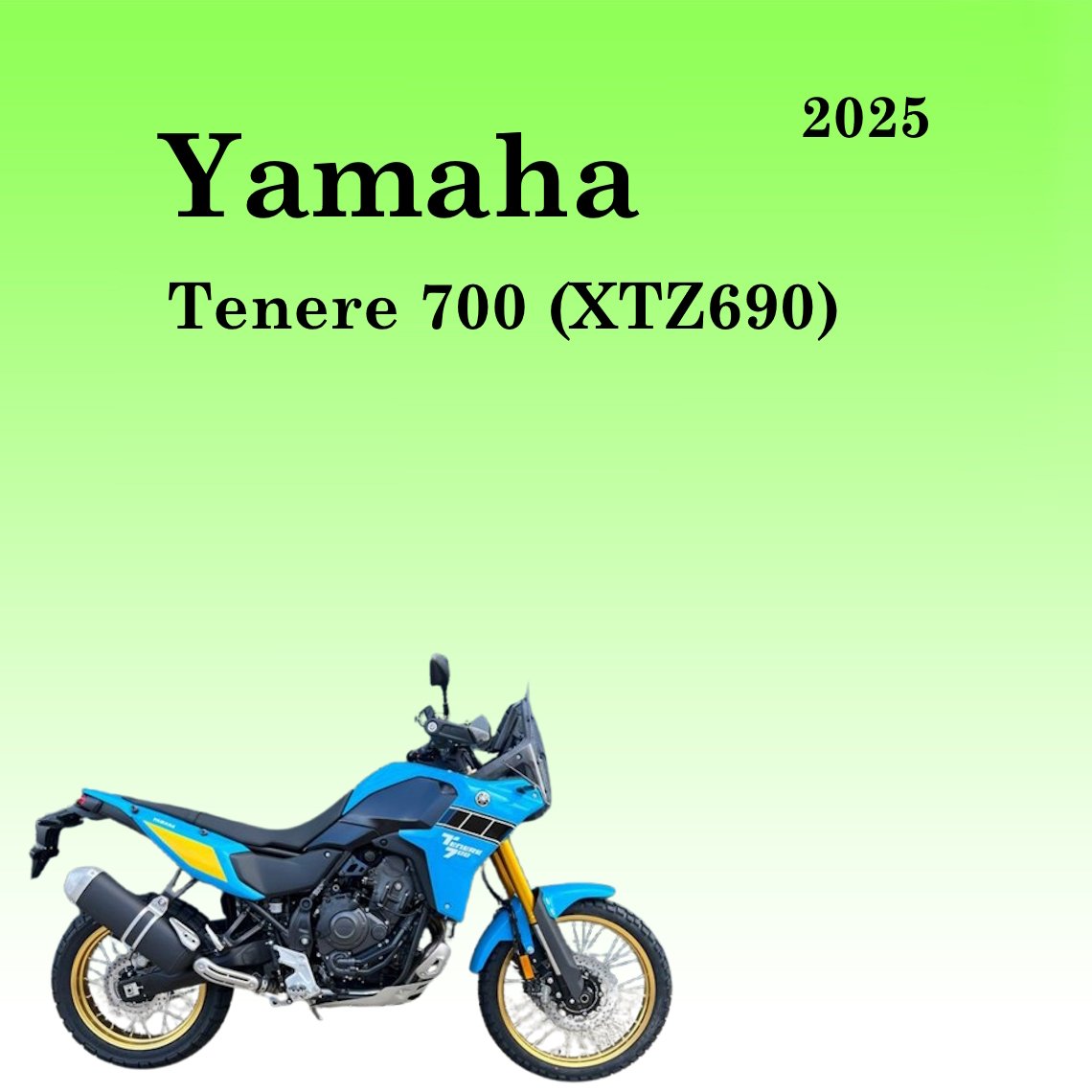 2025 Yamaha Tenere 700 (XTZ690) Service Repair manual