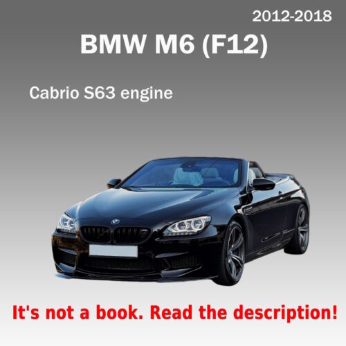 Service manual BMW M6 Cabrio 2012-2018 PDF