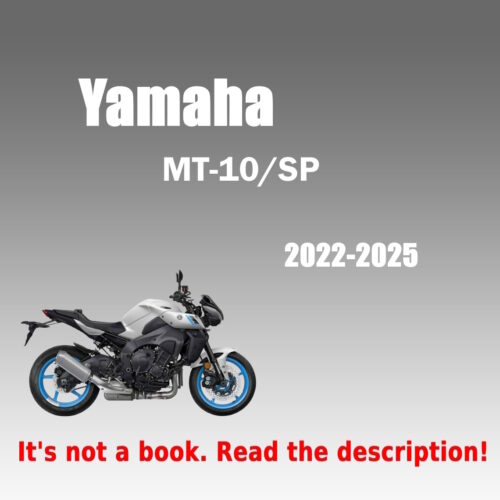 Service Repair Manual Yamaha MT-10, MT-10 SP (2022-2025)